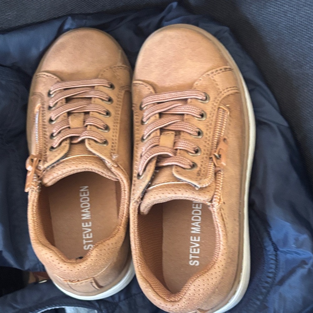 Steve Madden Tan Kids Sneakers